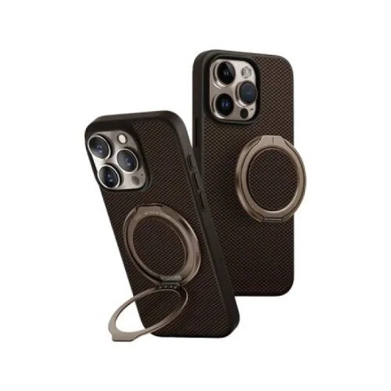Cover Iphone 16 Pro Magclick Charging Keva Air With Gripfit Premium Uniq Hybrid - Umber (Brown)